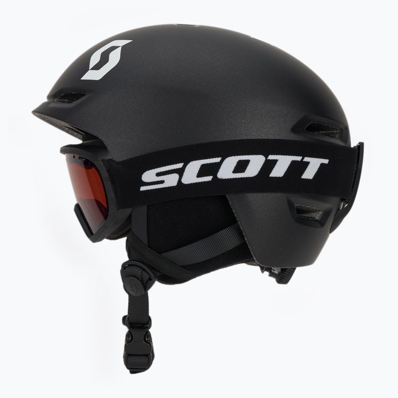 Cască de schi pentru copii SCOTT Keeper 2 + ochelari Witty stealth black 3