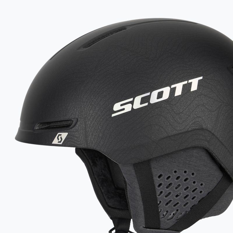 Cască de schi SCOTT Track Plus granite black/holo grey 7