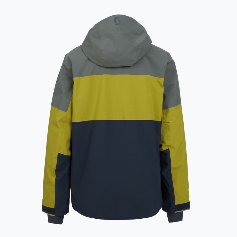 Geacă de schi pentru bărbați SCOTT Ultimate Dryo 10 shadow grey/meadow green 2