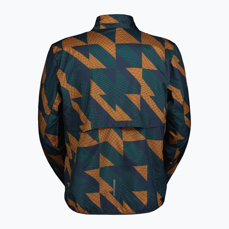 Geacă de alergare pentru bărbați SCOTT Endurance Tech Windbreaker dark blue/bread brown 2