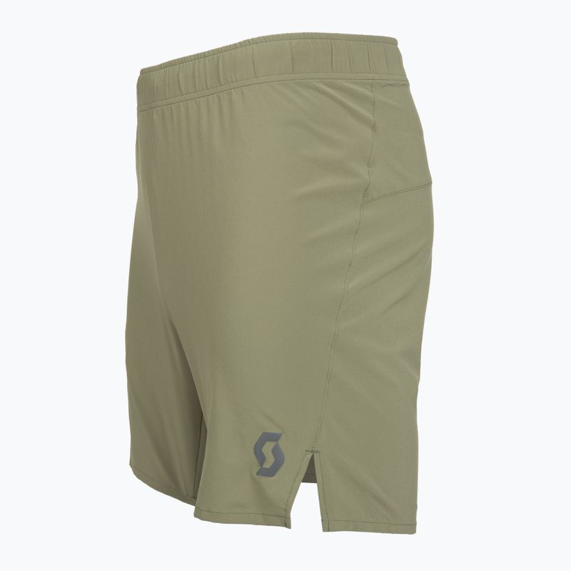 Pantaloni scurți de alergare pentru bărbați SCOTT Endurance LT hay green 3