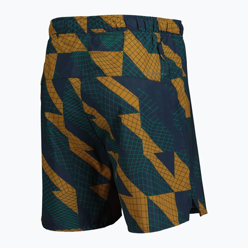 Pantaloni scurți de alergare pentru bărbați SCOTT Endurance LT dark blue/bread brown 2