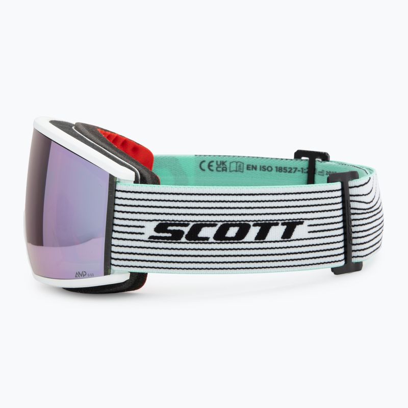 Ochelari de schi SCOTT Ambit white/mint green/amp lavender chrome 4