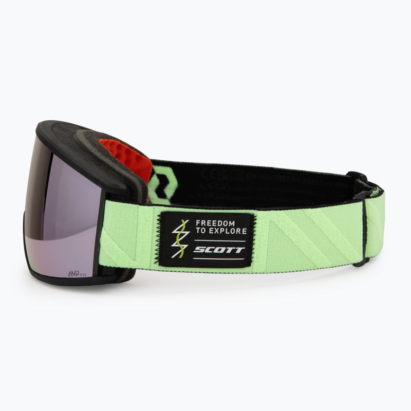 Ochelari de schi SCOTT Ambit Compact glow green/amp lavender chrome 4