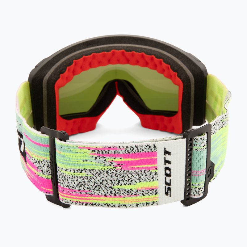 Ochelari de schi SCOTT React black/neon yellow/amp lavender chrome 4