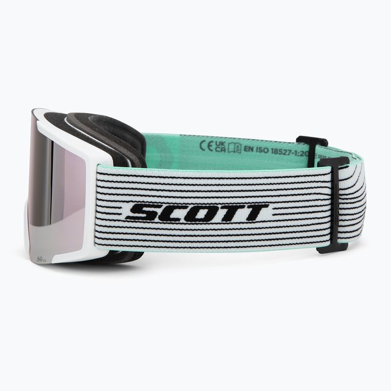 Ochelari de schi SCOTT Shield white/mint green/amp lavender chrome 4