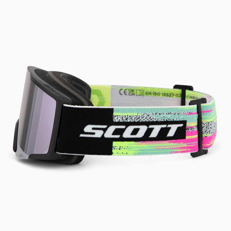 Ochelari de schi SCOTT Shield black/neon yellow/amp lavender chrome 4