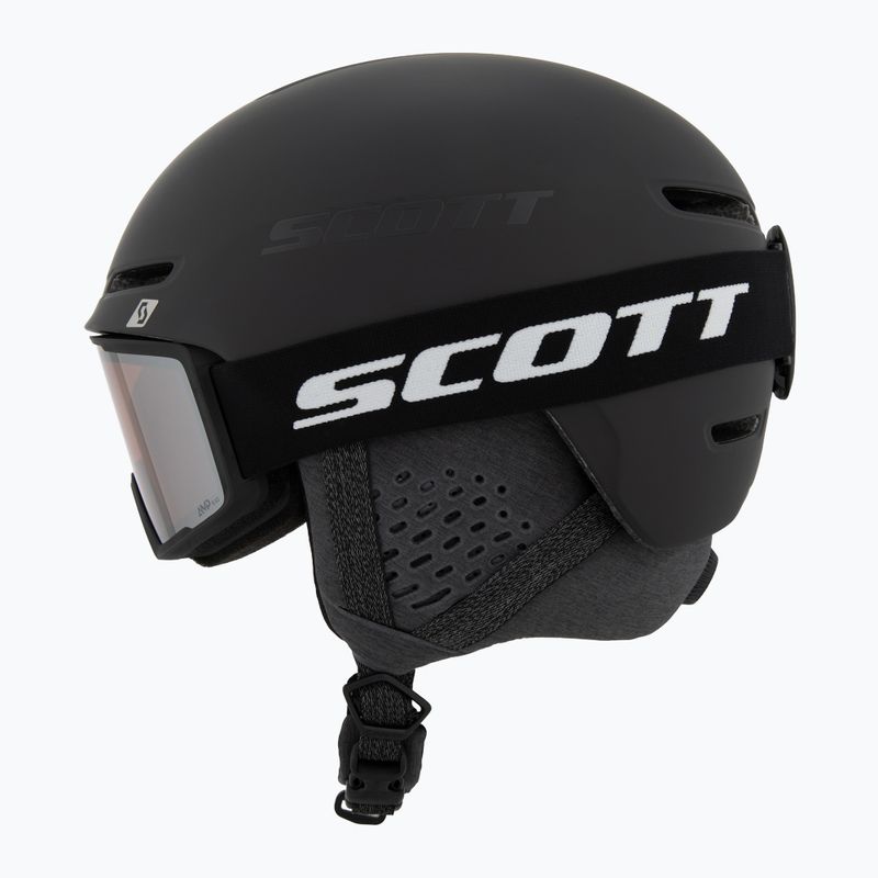 Cască de schi SCOTT Track + Gogle Factor Pro Combo mineral black/amp silver chrome 3