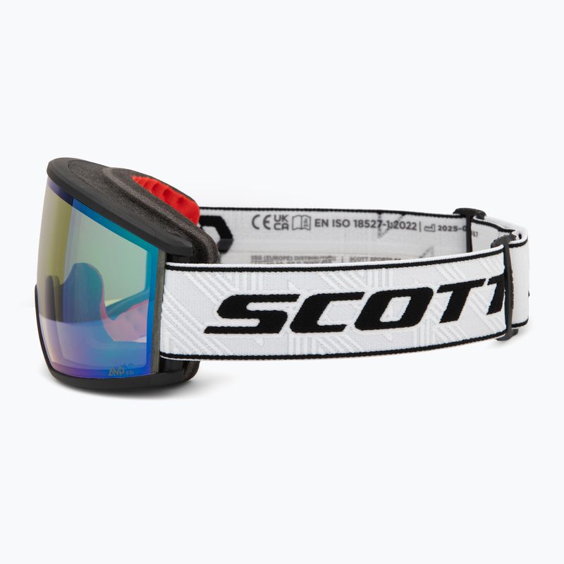 Ochelari de schi SCOTT Ambit Compact black/white/amp aurora green chrome 4