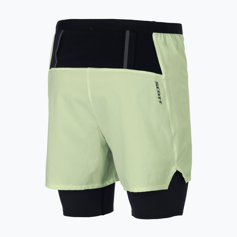Pantaloni scurți de alergare pentru bărbați SCOTT Hybrid Endurance Tech acid yellow/black 2