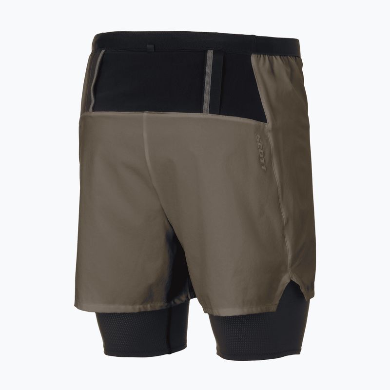 Pantaloni scurți de alergare pentru bărbați SCOTT Hybrid Endurance Tech wood grey/black 2