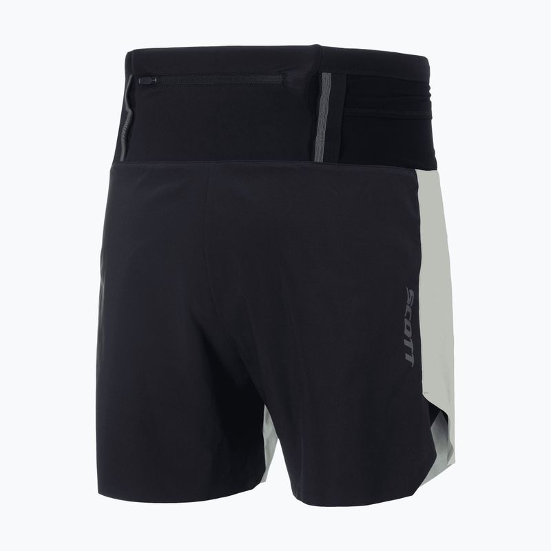 Pantaloni scurți de alergare pentru bărbați SCOTT Trail RC Run spray grey/black 2