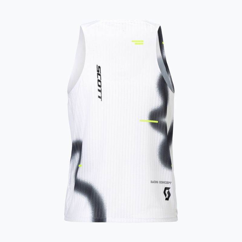Tricou de alergare pentru bărbați SCOTT RC Run Tank white/black 2