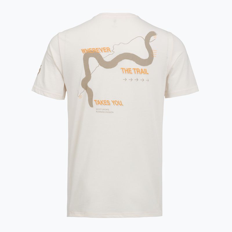Tricou de alergare pentru bărbați SCOTT Endurance DRI Tee cotton white/toast beige 2