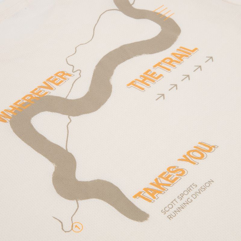 Tricou de alergare pentru bărbați SCOTT Endurance DRI Tee cotton white/toast beige 4