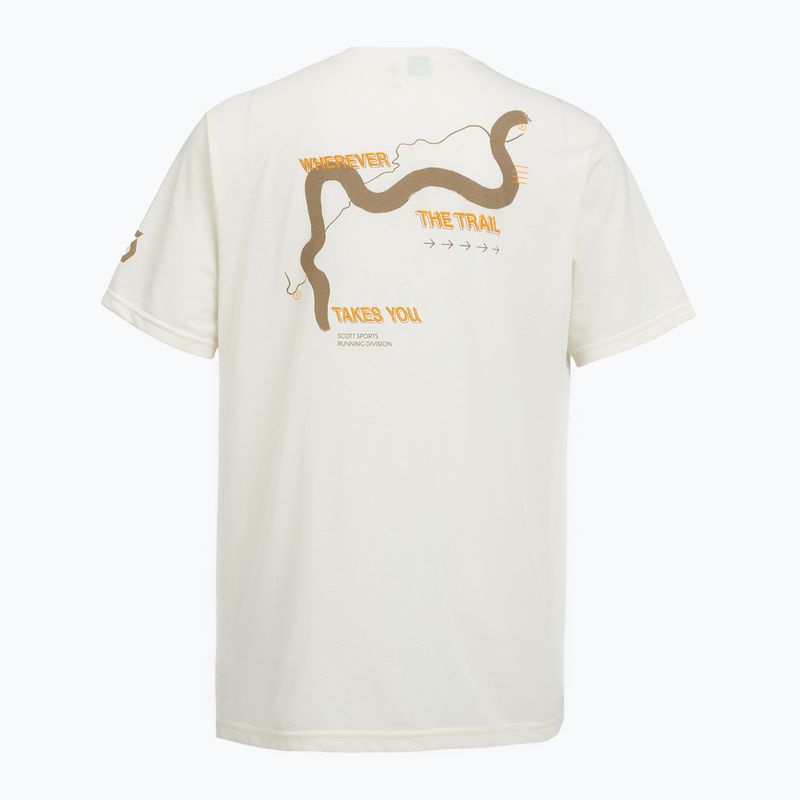 Tricou de alergare pentru bărbați SCOTT Endurance DRI Tee white/toast beige 2