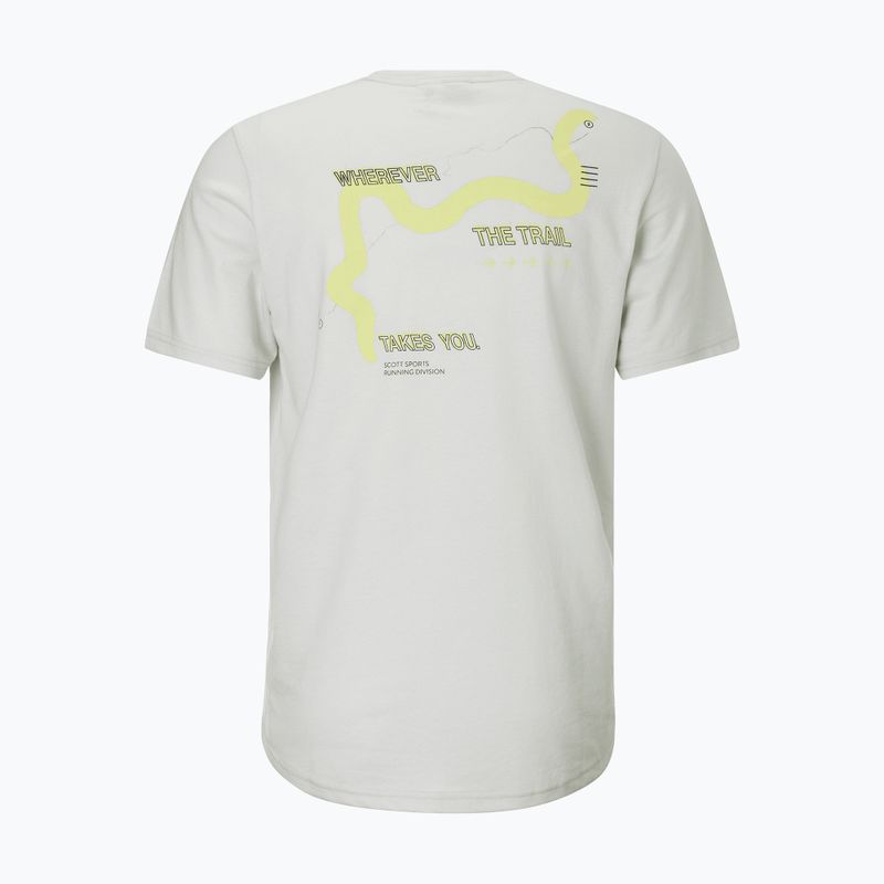 Tricou de alergare pentru bărbați SCOTT Endurance DRI Tee spray grey/acid yellow 2