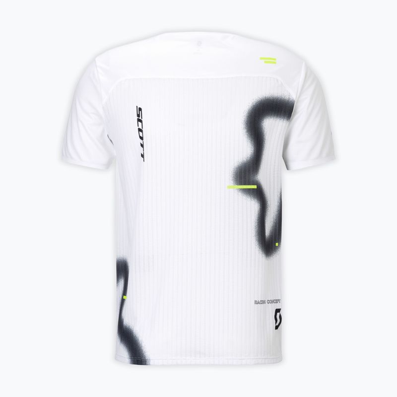 Tricou de alergare pentru bărbați SCOTT RC Run white/black 2