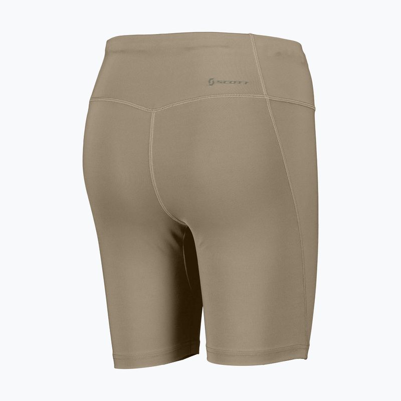 Pantaloni scurți de alergare pentru femei SCOTT Endurance Tight toast beige 2