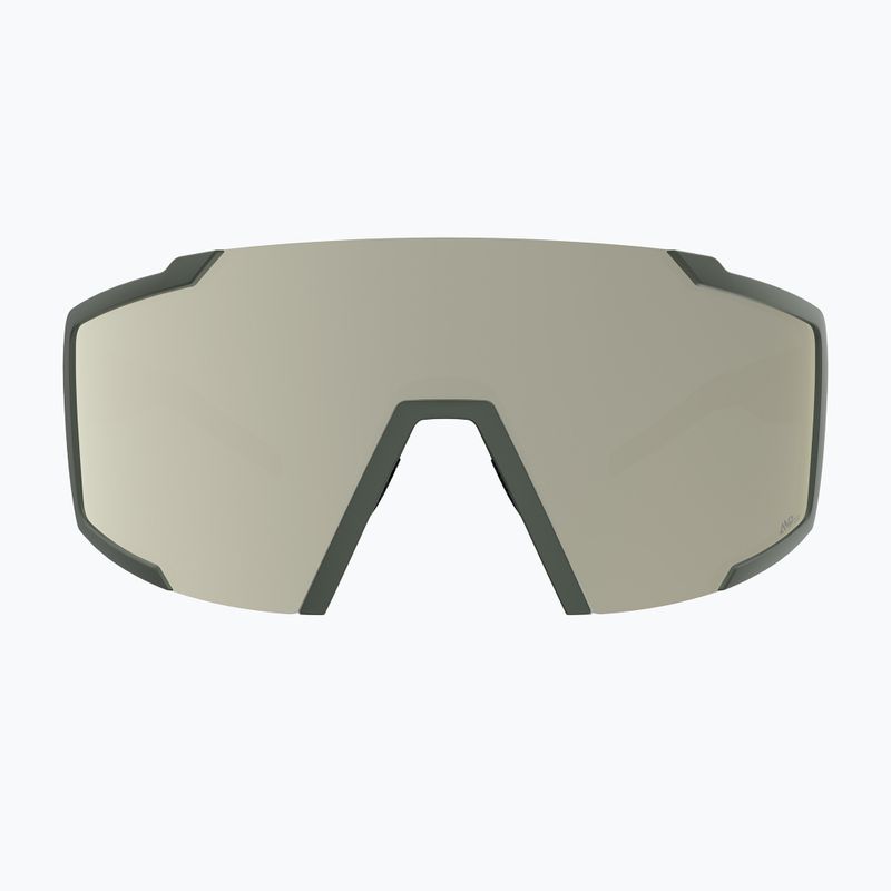 Ochelari de soare SCOTT Shield khaki green/amp white chrome 2