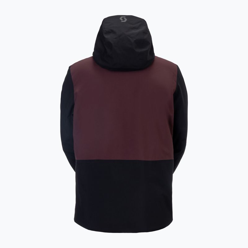 Geacă de schi pentru bărbați SCOTT Ultimate Dryo 10 black/coca red 2