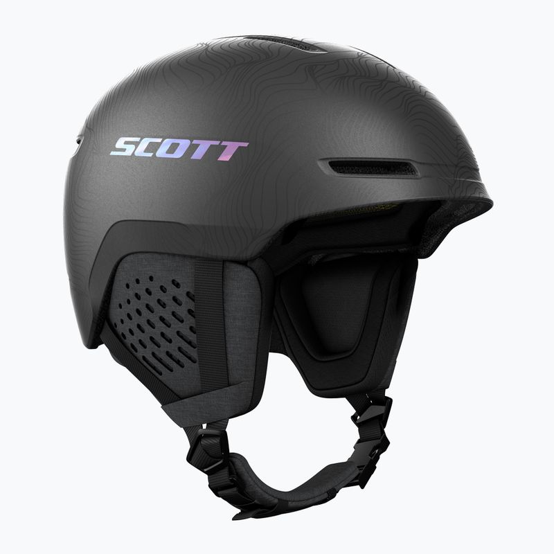 Cască de schi SCOTT Track granite black/holo silver