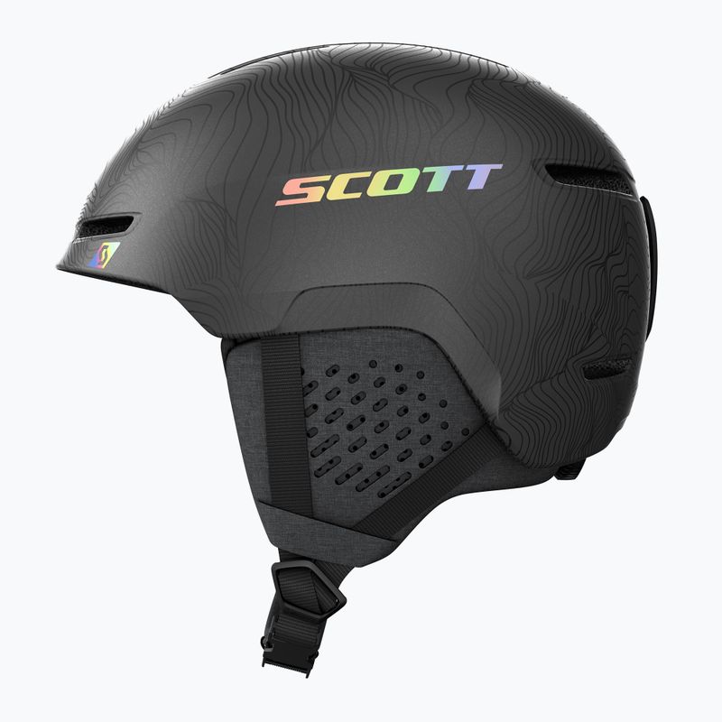 Cască de schi SCOTT Track granite black/holo silver 2