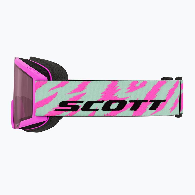 Ochelari de schi pentru copii SCOTT Shield neon pink/mint green/rose 3