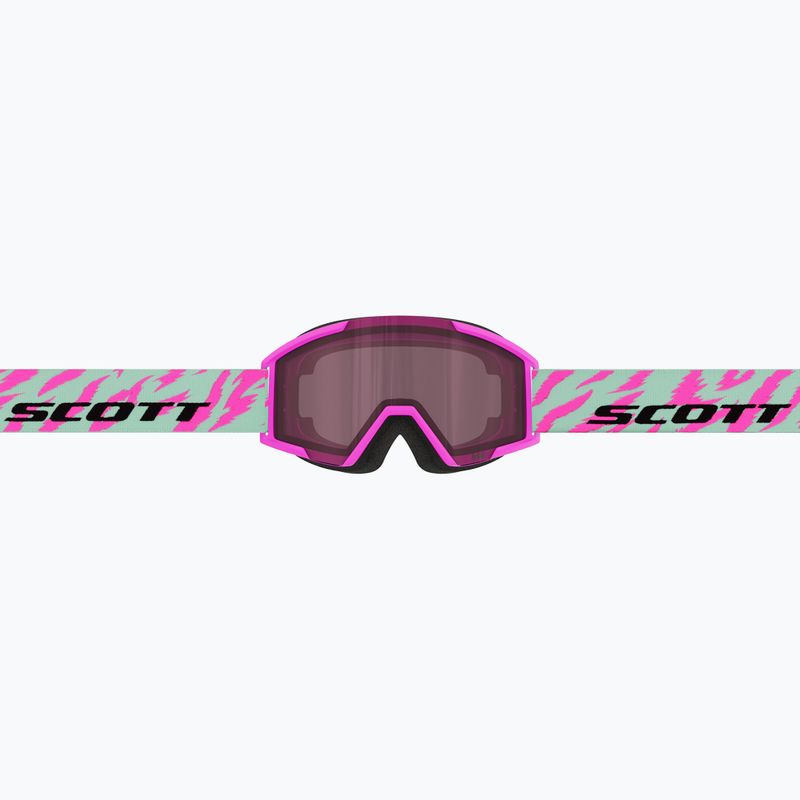 Ochelari de schi pentru copii SCOTT Shield neon pink/mint green/rose 4