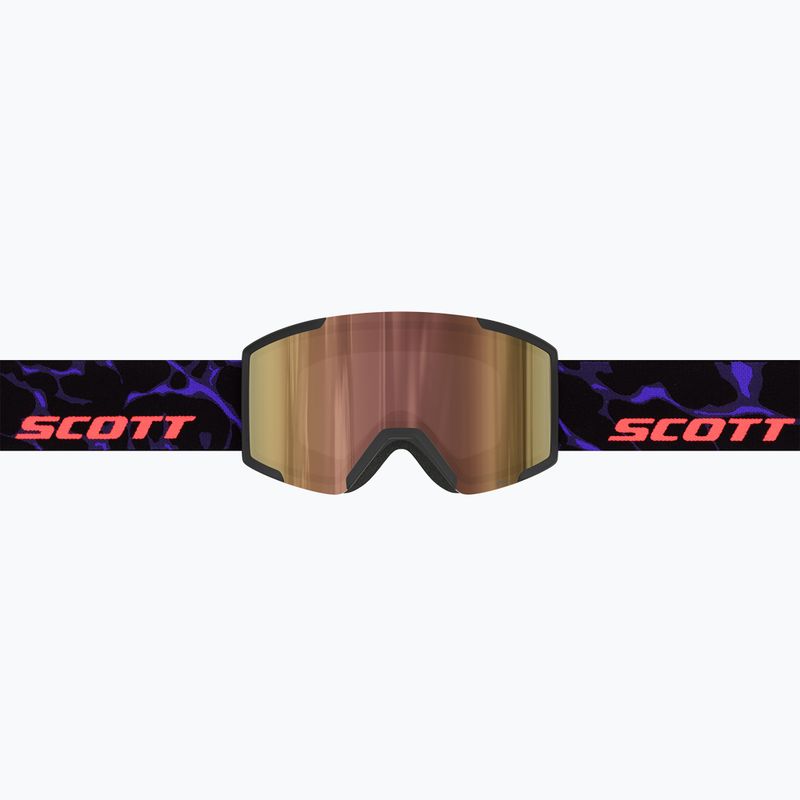 Ochelari de schi SCOTT Shield LS black/purple/cinnamon chrome 2
