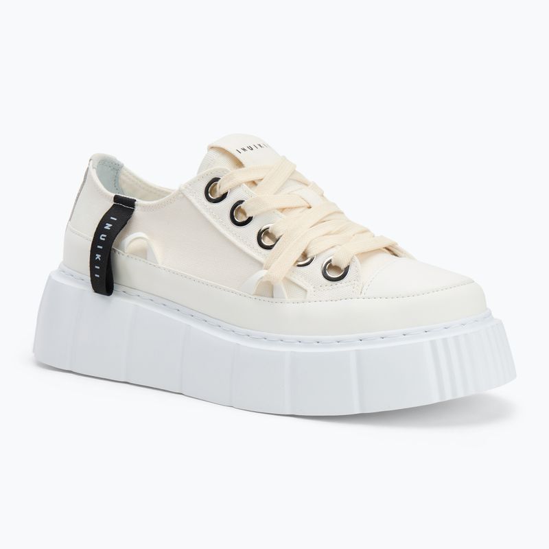 Încălțăminte pentru femei INUIKII Matilda Canvas Low white