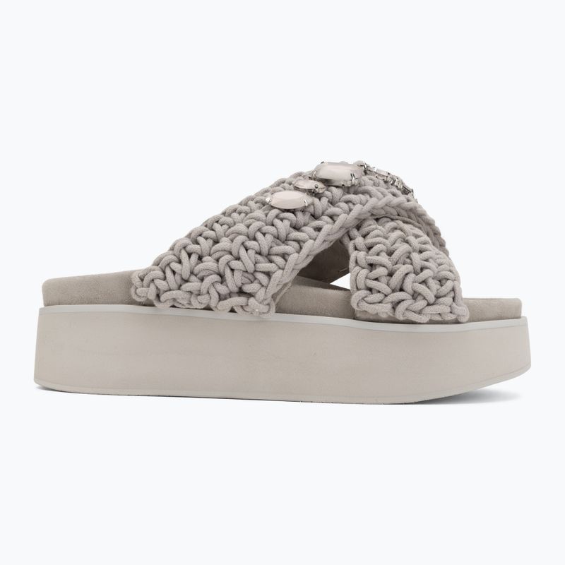 Șlapi pentru femei INUIKII Woven Stones Platform stone grey 2