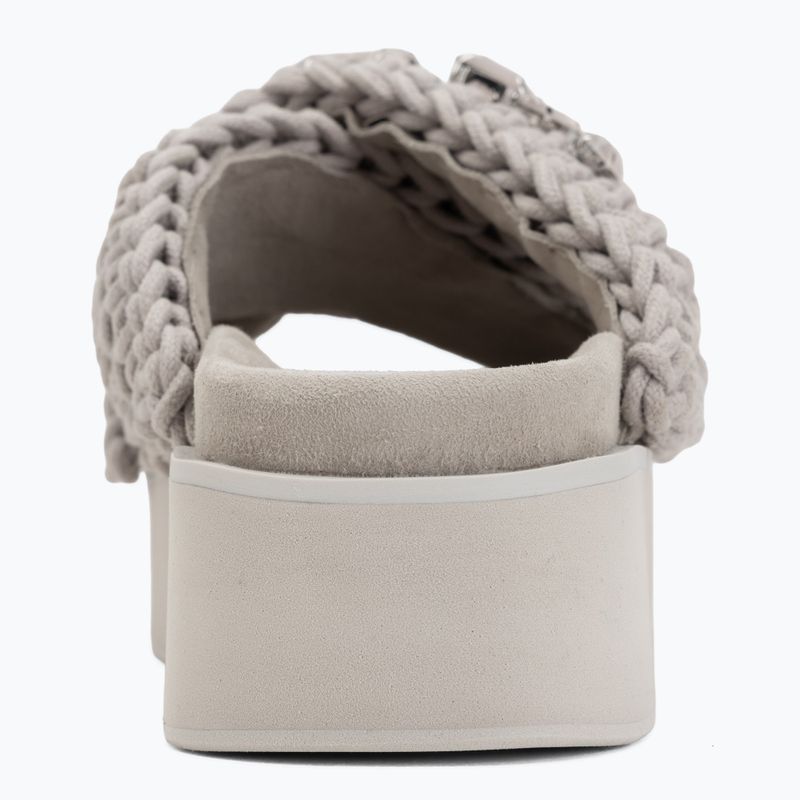 Șlapi pentru femei INUIKII Woven Stones Platform stone grey 6