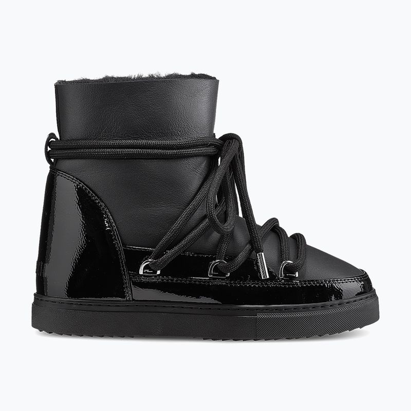 Ghete pentru femei Inuikii Gloss Wedge black 2