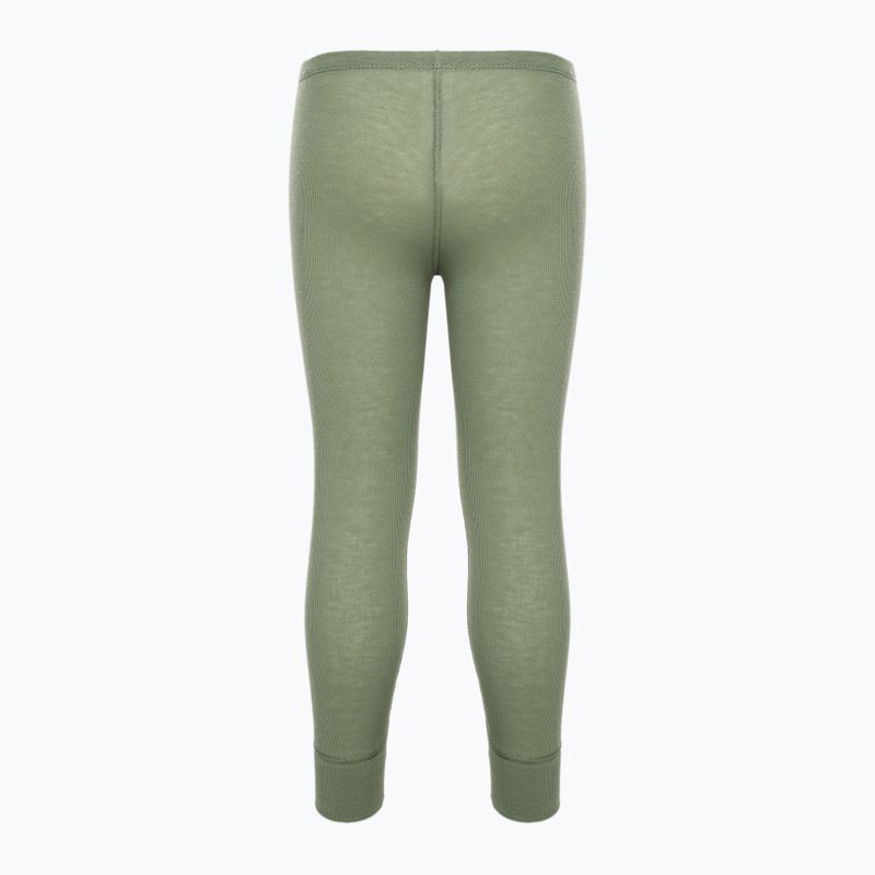 Lenjerie de corp termică pentru copii ODLO Active Warm Eco Long oțel gri melange/verde mat 6