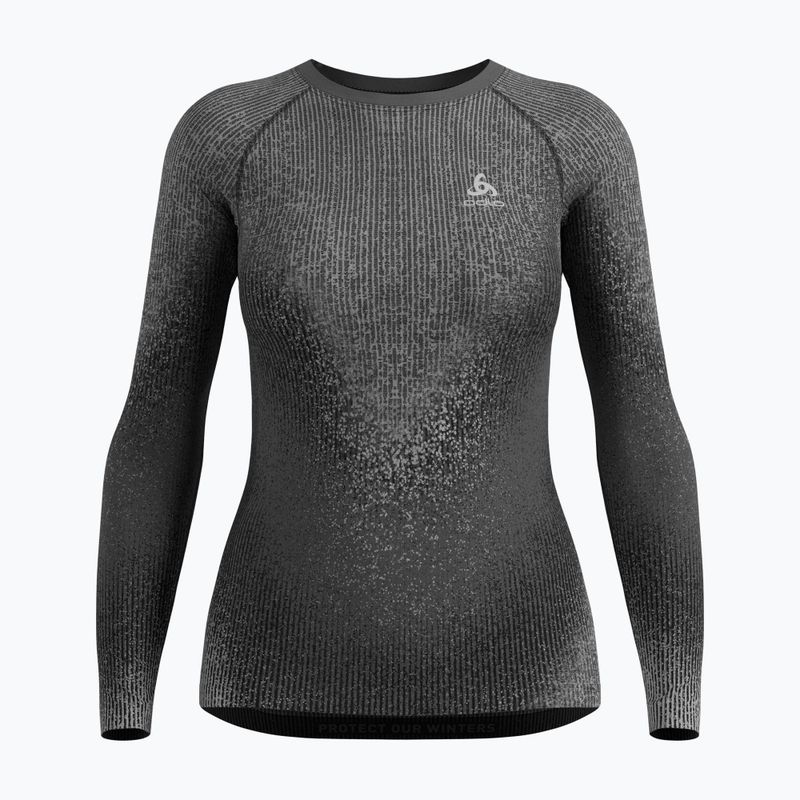 Longsleeve termoactiv pentru femei Odlo Performance Warm Blackcomb Bl Top Crew Neck black