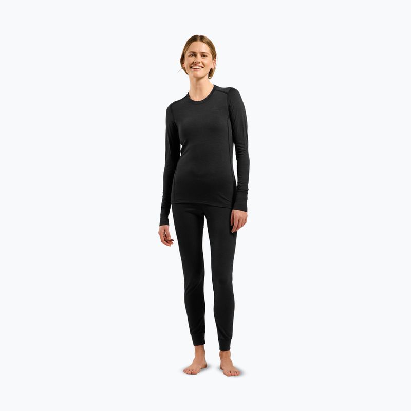 Bluză termoactivă pentru femei ODLO Merino 200 Bl Top Crew Neck black 2