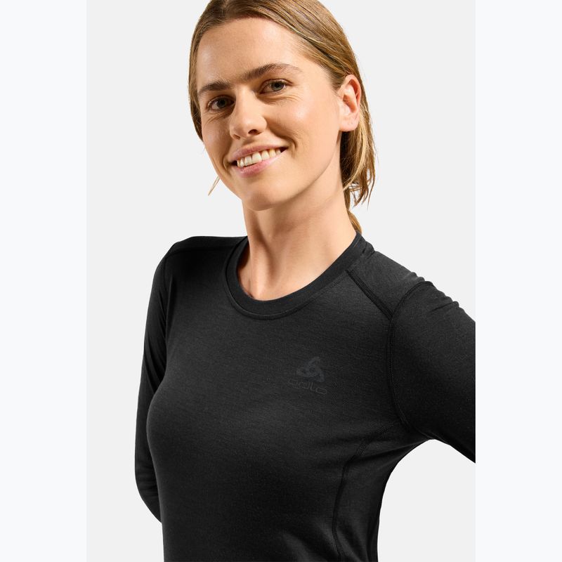 Bluză termoactivă pentru femei ODLO Merino 200 Bl Top Crew Neck black 4