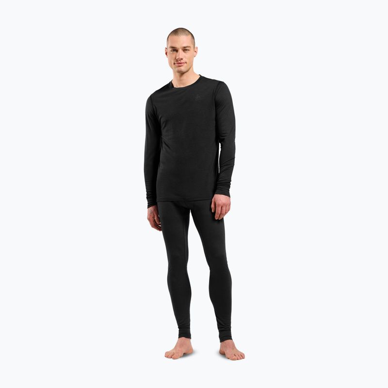 Bluză termoactivă pentru bărbați ODLO Merino 200 Bl Top Crew Neck black 2