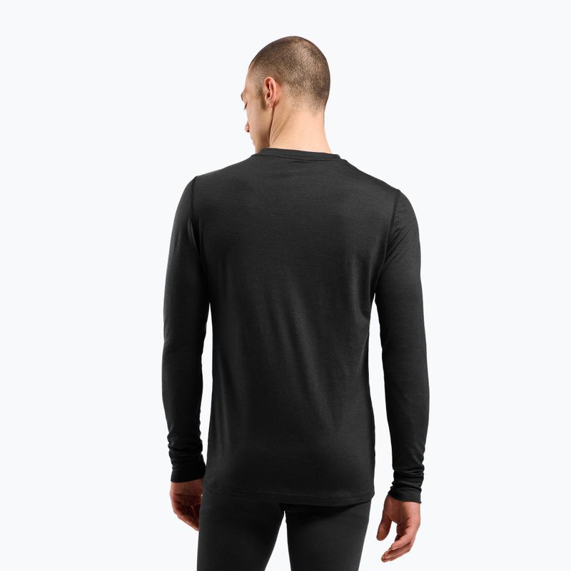Bluză termoactivă pentru bărbați ODLO Merino 200 Bl Top Crew Neck black 3