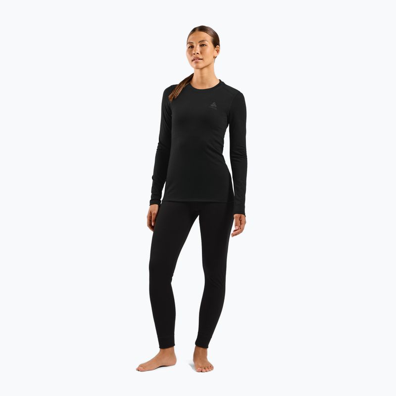 Bluză termică damă ODLO Merino 160 Bl Top Crew Neck black 2