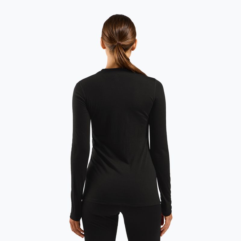 Bluză termică damă ODLO Merino 160 Bl Top Crew Neck black 3
