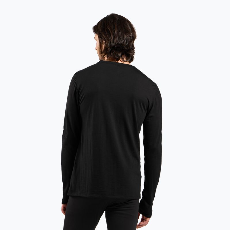 Longsleeve termoaktywny męski ODLO Merino 160 Bl Top Crew Neck black 3