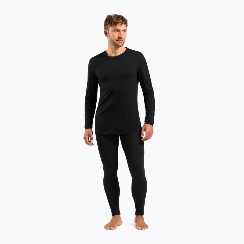 Pantaloni termoactivi pentru bărbați ODLO Merino 160 Bl Bottom Long black 2