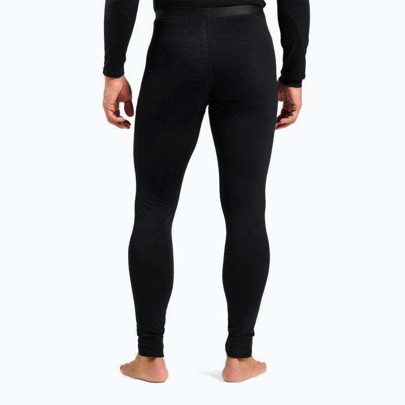Pantaloni termoactivi pentru bărbați ODLO Merino 160 Bl Bottom Long black 3