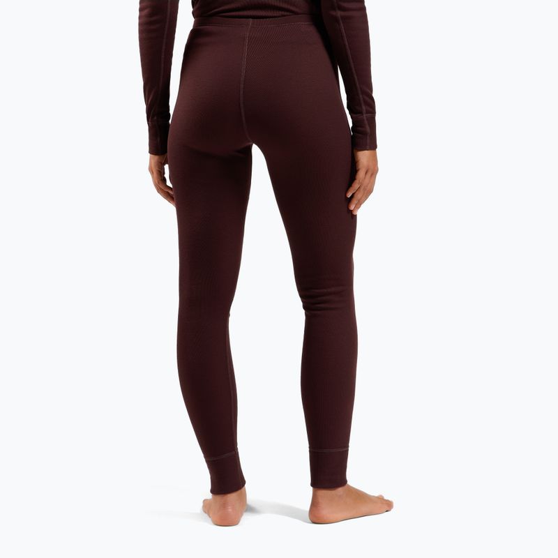 Pantaloni termoactivi pentru femei ODLO Active Warm Bl Bottom Long fudge 3