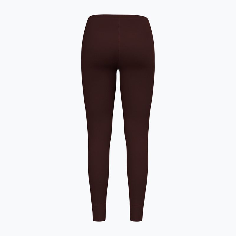 Pantaloni termoactivi pentru femei ODLO Active Warm Bl Bottom Long fudge 2