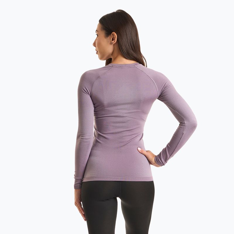 Bluză termică damă ODLO Performance Warm Bl Top Crew Neck gray ridge 2
