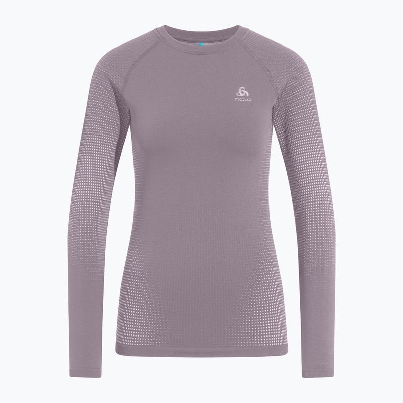 Bluză termică damă ODLO Performance Warm Bl Top Crew Neck gray ridge 5