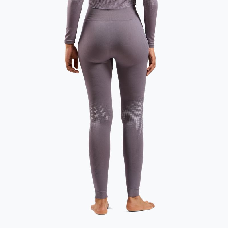 Pantaloni termoactivi pentru femei ODLO Performance Warm Bl Bottom Long gray ridge 3